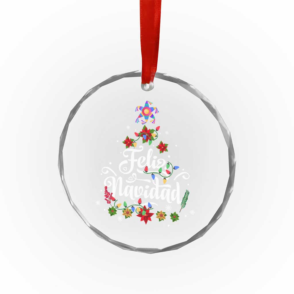 Christmas In Mexico Crystal Glass Ornament Feliz Navidad Pinata Star Xmas Tree - Wonder Print Shop