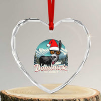 Christmas Italian Donkey Heart Crystal Glass Ornament Funny Domick The Donkey Holiday Xmas - Wonder Print Shop