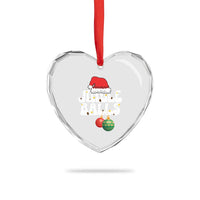 Christmas Jingle Balls Heart Crystal Glass Ornament Funny Xmas Couple Matching - Wonder Print Shop
