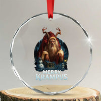 Christmas Krampus Crystal Glass Ornament Merry Krampus Pagan Yule Nordic Xmas TS11