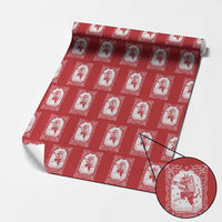 Christmas Krampus Wrapping Paper Roll Pagan Yule Nordic Xmas Krampus Evil Tarot Card - Wonder Print Shop