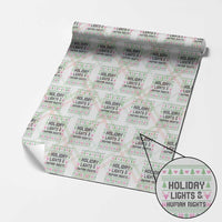 Christmas Lights For Human Rights Wrapping Paper Roll Equality Supporter Gift - Wonder Print Shop