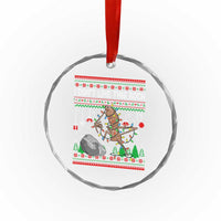 Christmas Marcus The Worm Meme Crystal Glass Ornament I Dont Like This Rock Brainrot Funny Ugly Xmas - Wonder Print Shop