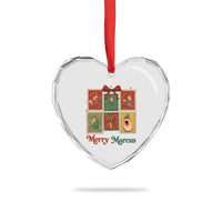 Christmas Marcus The Worm Meme Heart Crystal Glass Ornament Funny Merry Marcus Gift - Wonder Print Shop