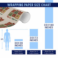 Christmas Marcus The Worm Meme Wrapping Paper Roll Funny Merry Marcus Gift - Wonder Print Shop
