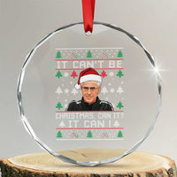 Christmas McCarthy It Can’t Be Crystal Glass Ornament Retro Football Fan Ugly Xmas - Wonder Print Shop