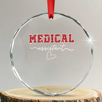 Christmas Medical Assistant Crystal Glass Ornament MA Nurse Gift - Wonder Print Shop
