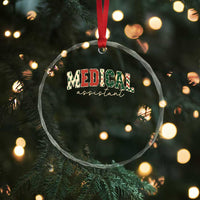 Christmas Medical Assistant Crystal Glass Ornament MA Nurse Grad Gift - Wonder Print Shop
