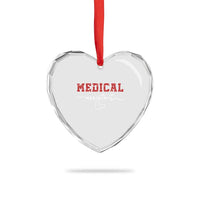 Christmas Medical Assistant Heart Crystal Glass Ornament MA Nurse Gift - Wonder Print Shop
