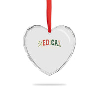 Christmas Medical Assistant Heart Crystal Glass Ornament MA Nurse Grad Gift - Wonder Print Shop