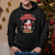 Christmas Hoodie Funny Santa Pooping Down The Chimney - Wonder Print Shop