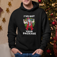 Christmas Hoodie I've Got Your Package Ugly Santa Gymer Gift - Wonder Print Shop