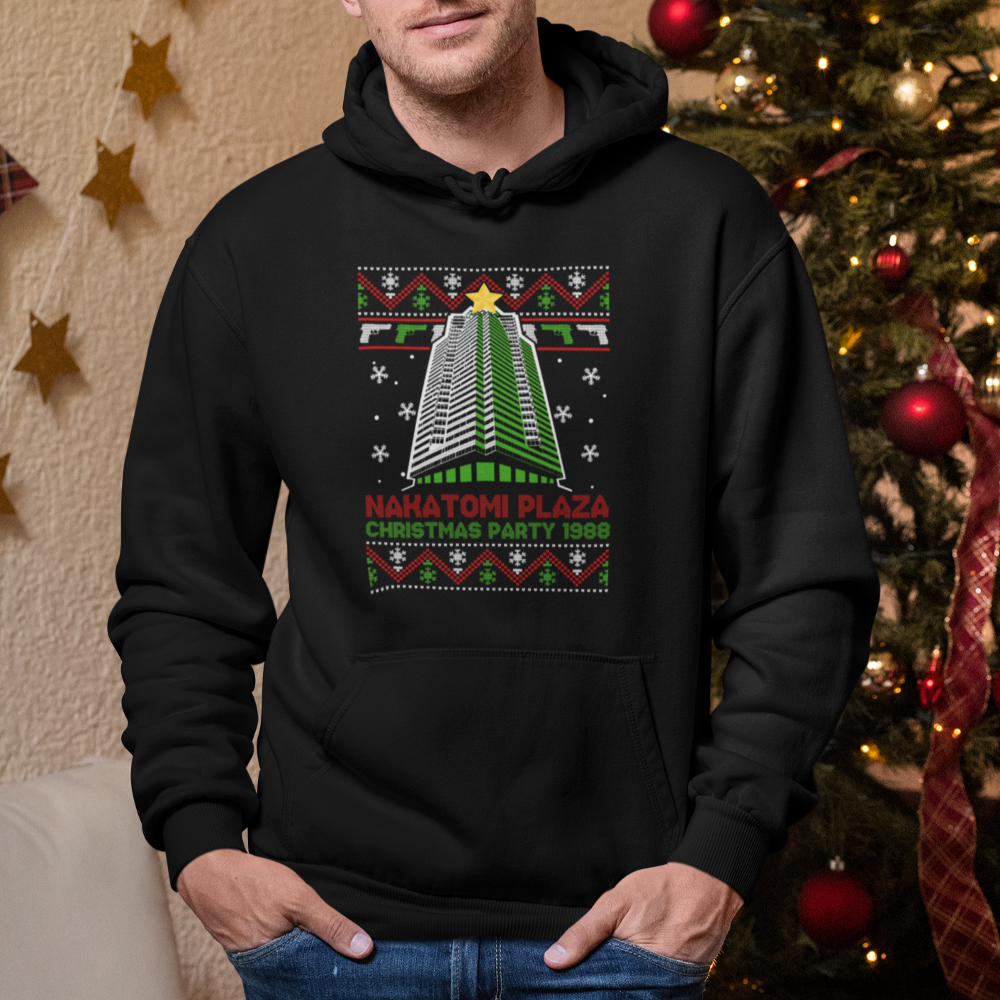 Nakatomi Plaza Hoodie Christmas Party 1988 - Wonder Print Shop
