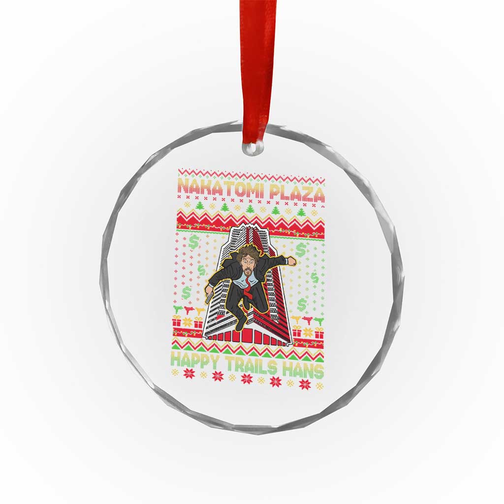 Christmas Nakatomi Plaza 1988 Crystal Glass Ornament Happy Trails Hans TS09