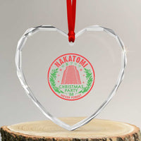 Christmas Nakatomi Plaza Heart Crystal Glass Ornament Christmas Party 1988 Never Forget Xmas Mistletoe - Wonder Print Shop