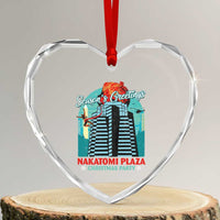 Christmas Nakatomi Plaza Heart Crystal Glass Ornament Season's Greeting Christmas Party Hans Gruber - Wonder Print Shop