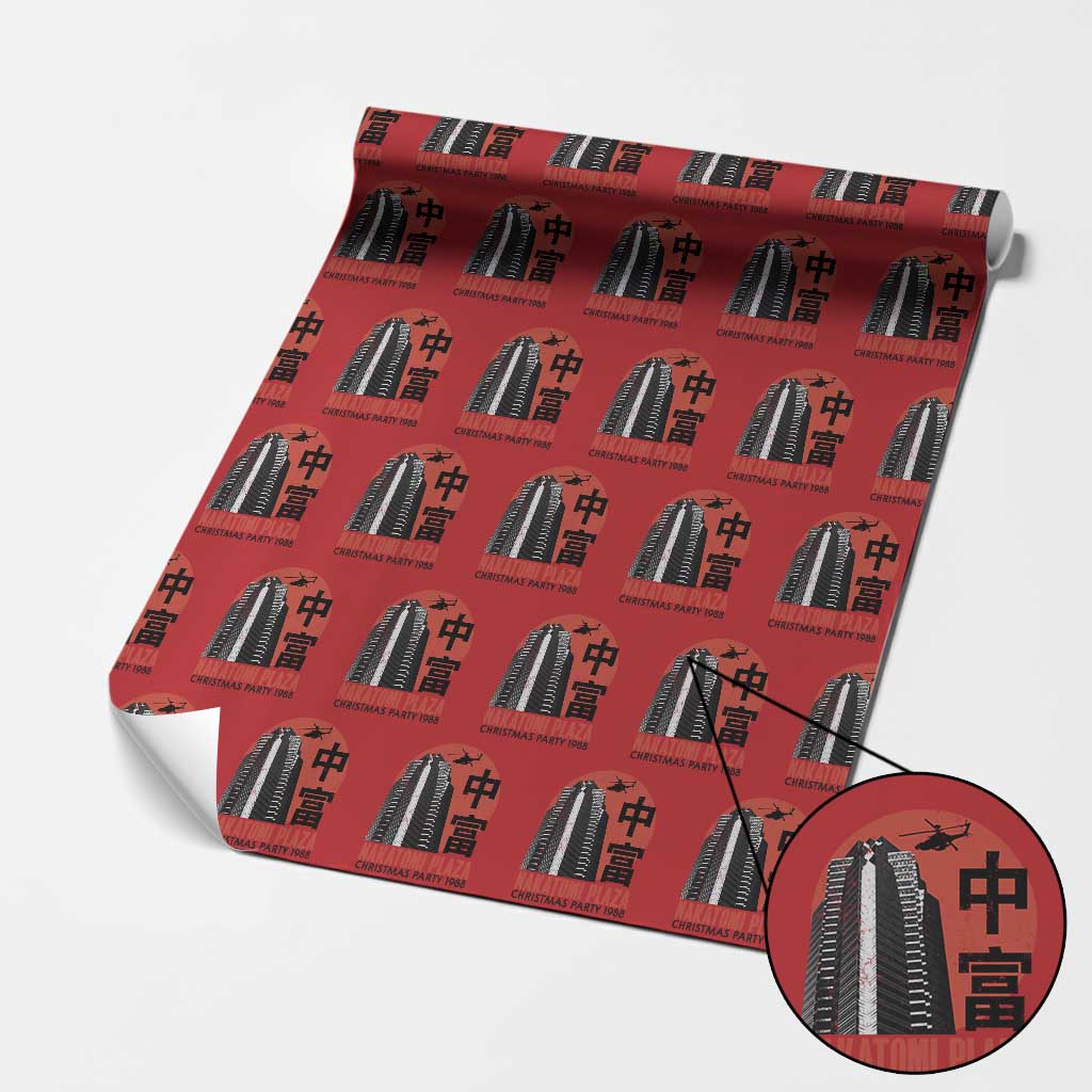 Christmas Nakatomi Plaza Wrapping Paper Roll Christmas Party 1988 Vintage Japanese Style - Wonder Print Shop