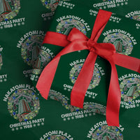 Christmas Nakatomi Plaza Wrapping Paper Roll Christmas Party 1988 Xmas Wreath - Wonder Print Shop