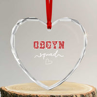 Christmas OBGYN Squad Heart Crystal Glass Ornament Obstetrics And Gynecology Nurse - Wonder Print Shop