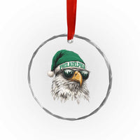 Christmas Philadelphia Fan Crystal Glass Ornament Funny Santa Eagles Sport Philly Fan - Wonder Print Shop