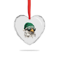 Christmas Philadelphia Fan Heart Crystal Glass Ornament Funny Santa Eagles Sport Philly Fan - Wonder Print Shop