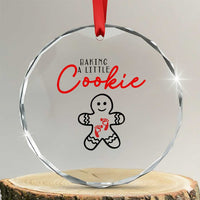 Christmas Pregnant Crystal Glass Ornament Baking A Little Cookie Maternity Gingerbread - Wonder Print Shop