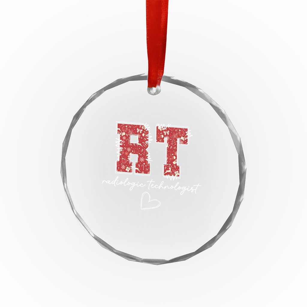 Christmas Radiology Crystal Glass Ornament RT Xray Rad Tech Gift - Wonder Print Shop