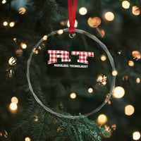 Christmas Radiology Technologist Crystal Glass Ornament Buffalo Plaid RT Rad Tech Gift - Wonder Print Shop