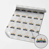 Christmas Rainbow Tree LGBTQ Support Wrapping Paper Roll Holiday Pride Gift