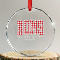 Christmas RDMS Crystal Glass Ornament Buffalo Plaid Sonographer Ultrasound Tech Gift - Wonder Print Shop