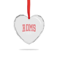 Christmas RDMS Heart Crystal Glass Ornament Buffalo Plaid Sonographer Ultrasound Tech Gift - Wonder Print Shop