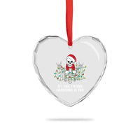 Christmas Skeleton Heart Crystal Glass Ornament It's Fine I'm Fine Everything Is Fine Xmas Light Funny - Wonder Print Shop