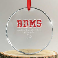 Christmas Sonographer Crystal Glass Ornament RDMS Ultrasound Tech Technologist Gift - Wonder Print Shop