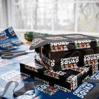 Christmas Squad Wrapping Paper Roll Santa Dabbing Elf Family Matching Pajamas - Wonder Print Shop