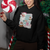 Christmas Hoodie Vintage Pink Santa Claus Ho Ho Ho - Wonder Print Shop