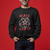 Hail Santa Krampus Ugly Christmas Candy Star Sweatshirt - Wonder Print Shop