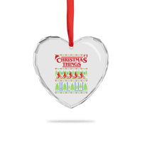 Christmas Things Heart Crystal Glass Ornament Vintage Movie TV Series Retro - Wonder Print Shop