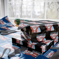 Christmas Trans Rights Are Human Rights Wrapping Paper Roll LGBTQ Advocate - Wonder Print Shop