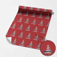 Christmas Tree American Flag Patriotic Wrapping Paper Roll - Wonder Print Shop