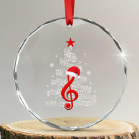 Christmas Tree Music Crystal Glass Ornament Musician Music Lover Gift - Wonder Print Shop