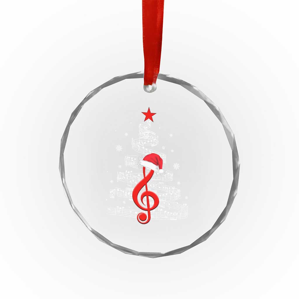 Christmas Tree Music Crystal Glass Ornament Musician Music Lover Gift - Wonder Print Shop