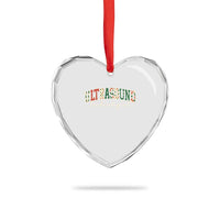 Christmas Ultrasound Technologist Heart Crystal Glass Ornament Sonographer Sonography Student  Gift - Wonder Print Shop