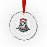 Christmas Viking Crystal Glass Ornament All Father Gledileg Jol Vintage Santa Odin - Wonder Print Shop