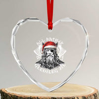 Christmas Viking Heart Crystal Glass Ornament All Father Gledileg Jol Vintage Santa Odin - Wonder Print Shop