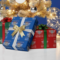 Christmas Viking Wrapping Paper Roll Fa La La La La Val Hal La Santa Viking Warriors - Wonder Print Shop