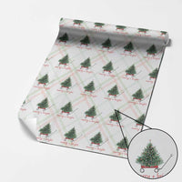 Christmas Wrapping Paper Roll Merry And Bright Retro Xmas Tree Wagon - Wonder Print Shop