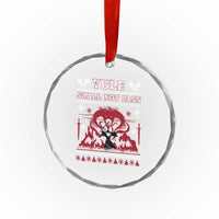 Christmas Yule Shall Not Pass Crystal Glass Ornament Fantasy Movie Ugly Xmas - Wonder Print Shop