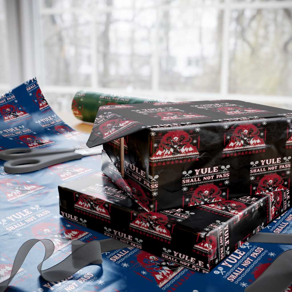 Christmas Yule Shall Not Pass Wrapping Paper Roll Fantasy Movie Ugly Xmas - Wonder Print Shop