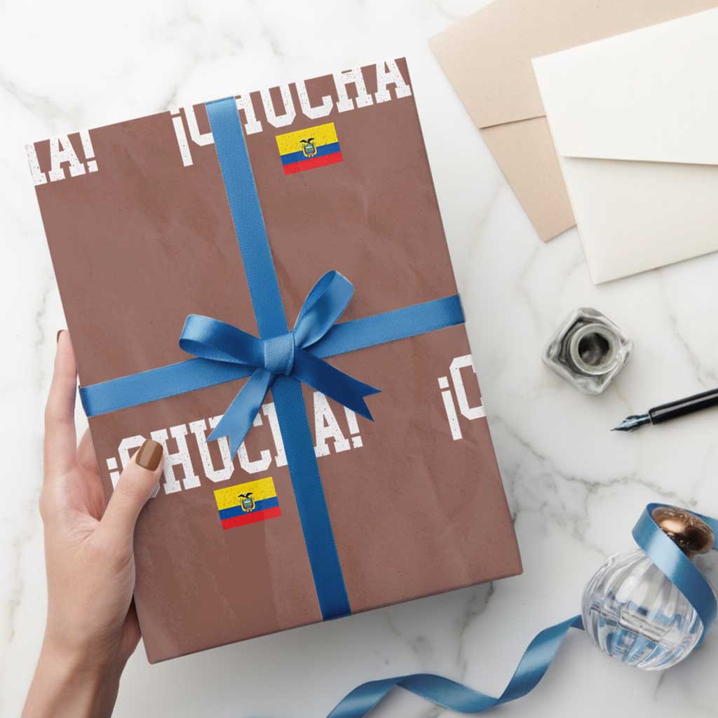 Chucha Funny Ecuadorian Slang Ecuador Flag Latino Saying Wrapping Paper Roll