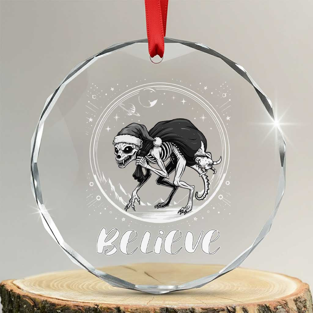 Chupacabra Crystal Glass Ornament Funny Believe Christmas Cryptid Gift TS12